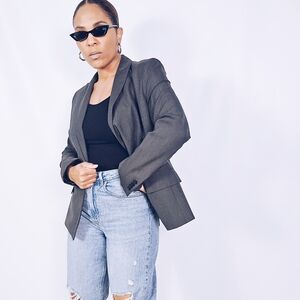 Ann Taylor Pinstripe Blazer